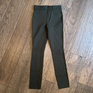 SPANX green leggings SMALL TALL